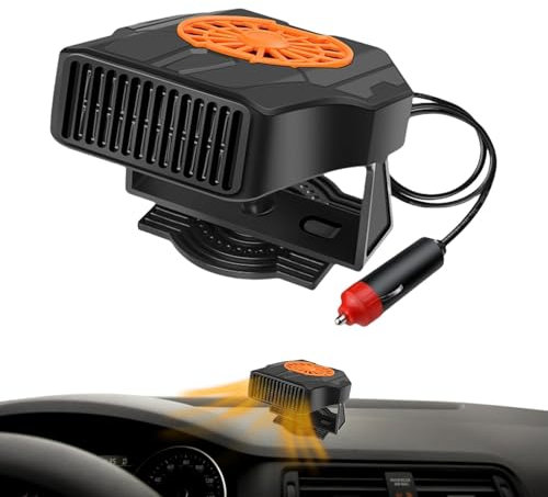 Windschutzscheiben-Entfrosterheizung, tragbare Autoheizung | 12V Heizung Kühlung Windschutzscheiben-Defogger,Drehbarer, tragbarer, kompakter 2-in-1-Lüfter mit schnellem Heiz- und Kühlmodus für Auto, W