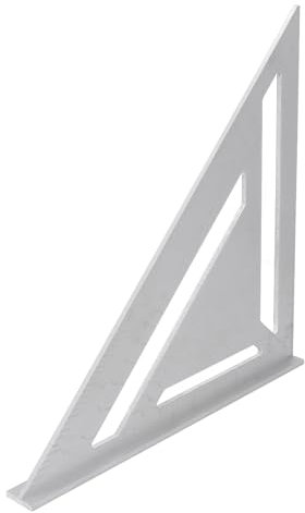 Zimmermannswinkel, 30 Cm Dreieckiges Lineal aus Aluminiumlegierung, Genaue Gravurskala, Multifunktionales Holzbearbeitungswerkzeug mit Winkelmesser, Sägeführung, Dreieckswinkel