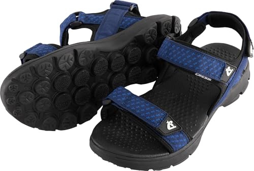 CRESSI Sam sandaler svart/blå 37 – otroligt lätta och eleganta unisex sandaler för en sommar med komfort och frihet, idealiska för vattenmiljöer, svart/blå, 37