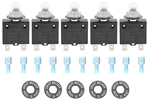 Interruttore Termico, Interruttore con Terminali di Connessione Rapida e Interruttore in Metallo per Automobili, Industriali