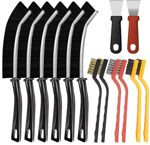 XiaoLidm 14 Pcs Crevice Cleaning Brush, Cleaning Brushes for Small Spaces, Multifunctional Cleaning Tools, Bathroom Crevice Gaps Cleaning Brush for Home Bathroom, Kitchen, Window