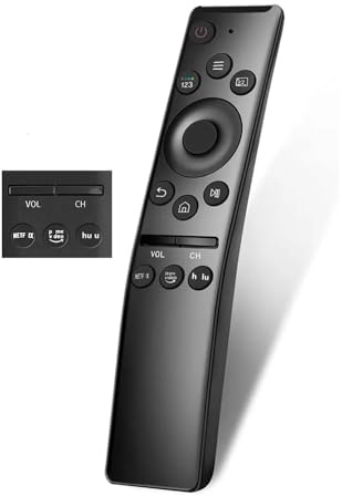 Telecomando universale per tutte le Smart TV Samsung LED QLED UHD SUHD HDR LCD HDTV 4K 8K Solar Curve Smart TV, con tasti di scelta rapida per Netflix, Prime Video, Hulu