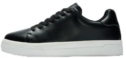 SELECTED MEN Homme Slhdavid Chunky Leather Sneaker 2.0 Noos Baskets en Cuir épais, Noir, 42 EU