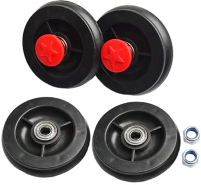 LOVIVER 4Pcs Kids Twist Car Replacement Wheels Kids Ride on Car Wheels Replace Toy Cars Wheel Universal Spare Parts Front Rear Wheel