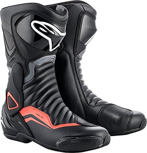 Alpinestars SMX-6 V2 motorcykelstövel svart/grå/röd 37