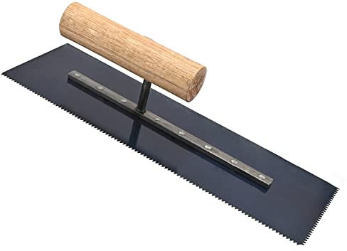 Utoolmart Maurer-Handkelle, Trockenbau, Betonbearbeitung, Bauwerkzeug, 300 mm x 100 mm, 65 Manganstahl, mit Holzgriff