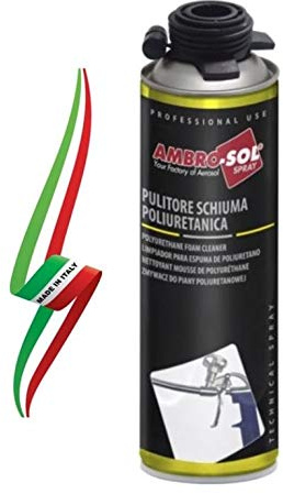 PULITORE PER SCHIUMA POLIURETANICA PER PISTOLA O SPRAY 500ml  MADE IN ITALY 
