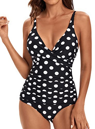 VILOREE Monokini för damer, bort med magen, slimmande baddräkt, plusstorlek, magminskande badkläder för mulliga, L