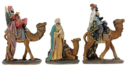 Holyart Krippenfiguren: Heilige DREI Könige mit Kamel für 12 cm Krippe