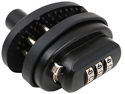 Shiwaki Candados para armas, accesorios para armas, candado con contraseña para cable de bicicleta con candado para gatillo de arma Cerradura de combinación de material de aleación de zinc