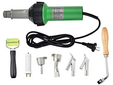 Pistola termica Saldatore di plastica Pistola ad aria calda professionale Pistola ad aria calda 1600W Pistola automatica for saldatura di plastica for pavimento in vinile PVC Serbatoio acqua PP PE