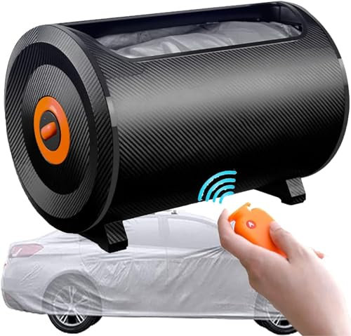 McbeAn Automatische Autoabdeckung, Universelle Smart-Autoabdeckung Mit Fernbedienung, Allwetter-Autoabdeckung, Sonnenbeständig, Wärmeisolierend, Regensicher, Vollständige Autoabdeckung