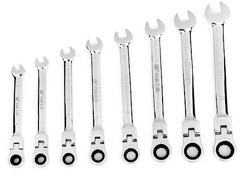 OSALADI Llaves De Trinquete Juego Llaves Vaso Llaves Fijas Con Carraca Llave De 8 Mm Llave De Carraca 8mm Llave Inglesa De 8 Mm Llave De Cabeza Flexible 8mm Caja De Herramientas Mecánico