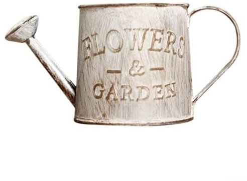 para Regadera de hierro robusta de 9 x 8,5 cm, decoración del hogar, jardín, regadera vintage, macetas de estilo vintage, decoración del hogar y jardín (1 paquete The Old)
