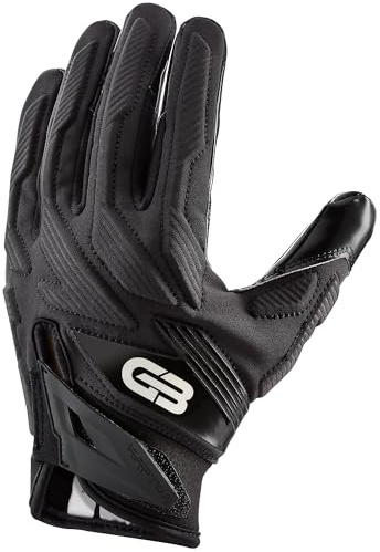 Grip Boost Raptor 2.0 - Guantes de fútbol acolchados para hombre con tecnología Boost Plus Grip (negro, S)