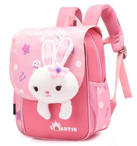 Lam Hub Fong Personalisierte Kinderrucksack Schultasche mit Namen Kleinkinder Kindergarten Rucksack Niedliche Rucksack für Jungen und MädchenGeschenk für Kinder (#rosa)
