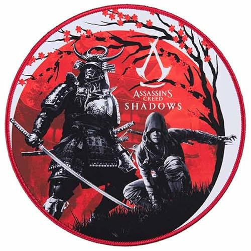 Assassin's Creed Shadow - Tapis de Souris Gaming - Cadeau Tapis de Souris pour Bureau sous Licence Officielle Assassin's Creed - 30 cm