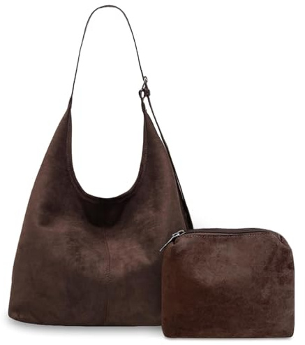 Aucuu Bolsos de Mujer, Gamuza Sintética Bolsa Tote Grande, Bolso Bandolera Mujer, Gran Capacidad Bandolera Casual, Bolsillo Shopper Mujer, para Compras, Viajes, Trabajo Escuela