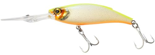 SEABUZZ Wobbler 11,5g 75mm Hecht Zander Lachs Flachläufer 3-3,5m | Deep Runner 2 Drillingshaken Angelköder - Raubfisch Köder - Kunstköder - Hechtköder - Fishing Lures – Fischköder
