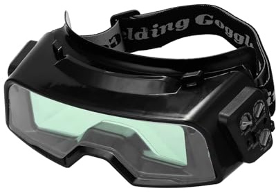 Lunettes de Soudage à Obscurcissement Automatique, Lunettes de sécurité de Soudage pour le Soudage, le Meulage, la Coupe, TIG, MIG avec Protection UVB