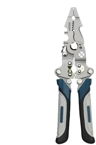 Herramienta Pelacables Plegable,Pelacables Plegable | Alicates cortadores de cables compactos,Engarzadora pelacables 21 en 1, herramienta profesional para pelar cables eléctricos para cortar cables el