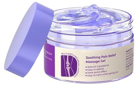 Schmerzlinderung Massage Relief Gel, Gelenkschmerz PurpleGel, Gelenkbeschwerden Pflege - Sanfte Inhaltsstoffe | Purple Joint RepairGel Für Rücken, Hals, Hände, Knie