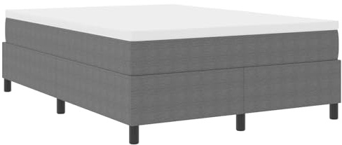 vidaXL Plattformbettgestell Hellgrau 140 x 200 cm Cordstoff | Hält ewig und sorgt für Stabilität, Richtig viel Platz für deine Sachen, Stylischer Look, der in jedes Zuhause passt