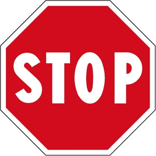 Stop segnaletica stradale cartello segnale in lamiera metallo 1 mm per esterno Ø 60 indicatore rifrangente sicurezza
