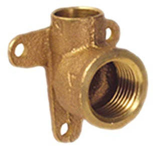 Löt Fitting 4471G Wandwinkel i-IG Muffe zum Löten für Kupfer Rohr Außendurchmesser 15mm mit 1/2 Rohr Zoll Innengewinde Trinkwasser geeignet Deckenwinkel Wasser Hahn Anschluss