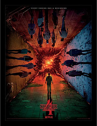 Pyramid International Stranger Things säsong 4 affisch (Every Ending har en startdesign) 30 cm x 40 cm - Officiella varor