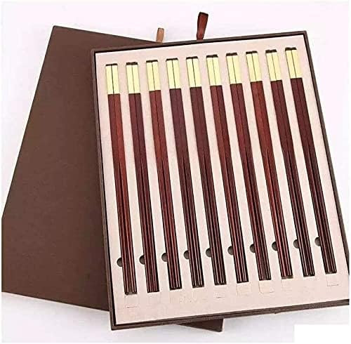 bacchette sushi bacchette cinesi bacchette Bacchette da 27 cm riutilizzabili antiscivolo, lavabili in lavastoviglie, 10 paia