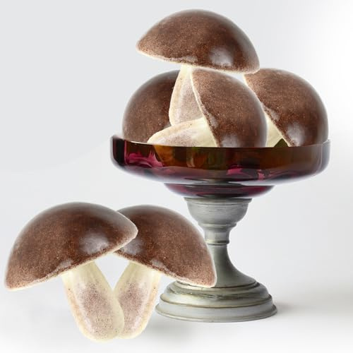 Tuxiaobu Setas falsas, 6 hongos de plástico sintético, decoración de frutas artificiales