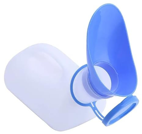 BAMFY Tragbar Urinflaschen for Männer Mit Auslaufschutz Urinflasche Männer Nachtgebrauch, Unisex Urinflasche for Unterwegs, Urinsammlung Container