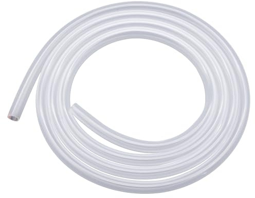 Hosifiy Transparent silikonslang, livsmedelskvalitet flexibel silikonslang 10 mm ID x 14 mm OD klar silikongummislang för överföring av vatten luft olja, 3 m