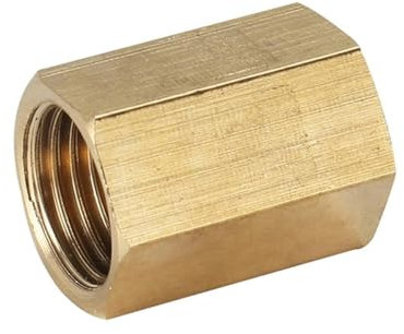 1/8 1/4 3/8 1/2 3/4 1 Male Female Thread Brass Elbow End Cap Nipple Tee Pipe Fitting Coupler Connector Adapter-Female to Female,3/4