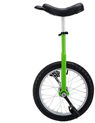 Wheel Trainer Einrad 20 Zoll Einrad für Erwachsene, 16/18 Zoll Einrad für Kinder, grün, verstellbares Outdoor-Einrad mit Leichtmetallfelge, Jungen-Geburtstagsgeschenk (grünes 18-Zoll-Rad)