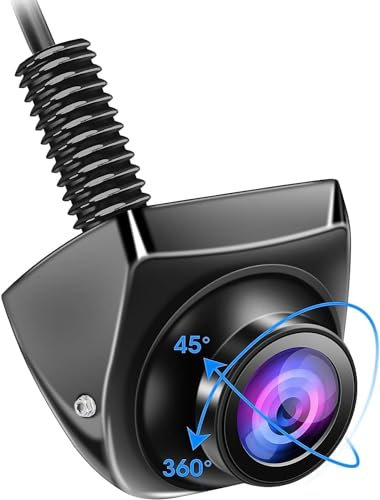 OBEST Telecamera Retromarcia AHD 1080P, Visione Notturna Starlight Retrocamera Auto, Fotocamera Generale Posteriore/Laterale, Obiettivo Fisheye Regolabile, 170 ° Grandangolo Impermeabile IP68 (1)