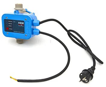 HBM Elektronischer Druckschalter für Wasserpumpen von 1,5 bis 10 Bar inklusive Kabel Modell 1