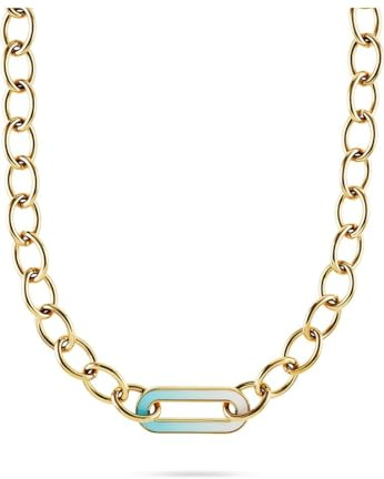 Guido Maria Kretschmer Jewelry Damen-Kette Edelstahl, Emaille