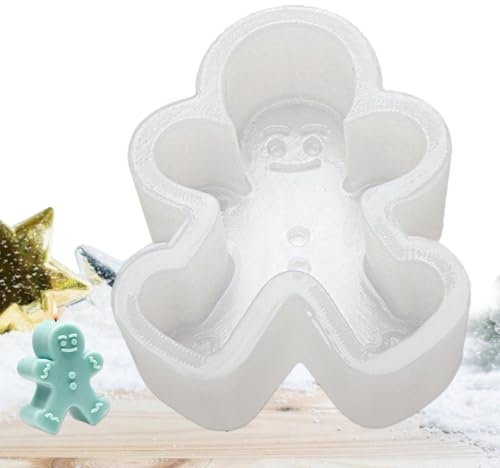 LearnLyrics Moules En Résine Bonhomme En D'épice Moules En Silicone De Décoration De Noël Pour La Fabrication De Bougies,Novel ChristmasMoules À Savon En Silicone Pour La Fabrication De Savon,