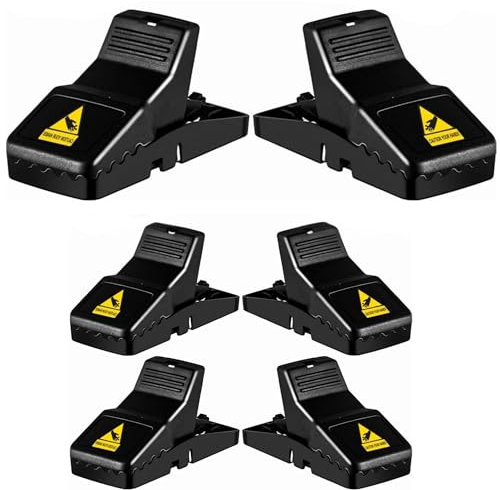 X6 Trappola Per Topi. 4 Trappole Per Topi E 2 Trappola Topi Vivi Grandi. Trappole Riutilizzabili Per Ratti Ad Alta Resistenza – Potenti Ed Efficaci, Lavabili Per Interni Ed Esterni – Robuste