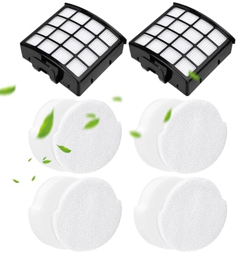 Aymthgt NZ850UKT Filter Replacement for shark Powered Lift-Away Vacuum | For Shark NZ850UK NZ850UKT NZ860UK NZ860UKT AZ912UK AZ912UKT AZ913UK AZ913UKT, 2 HEPA Filter and 4 Foam & Felt Filters