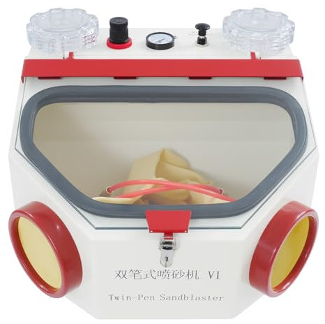 Sandstrahler, Dental-SandstrahlgeräTe, SandstrahlgeräTe Mit Zwei Stiften,Dentallabor Sandstrahler,FüR Die Entfernung Von Verschiedenen Kleinen OberfläChenoxiden Verwendet