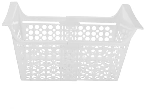 BAZEITFLOW Organizador de Congelador Horizontal Extensible Pequeño, Cesta Ajustable para Almacenamiento de Alimentos Rejilla de Drenaje para Congeladores Horizontales, Accesorio de Cocina Funcional