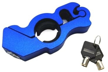 Motorrad ATV Bremse Kupplung Lenker Sicherheitsschloss Motorrad Sicherheitsschloss Mit Schlüsseln Schlösser(Blue)