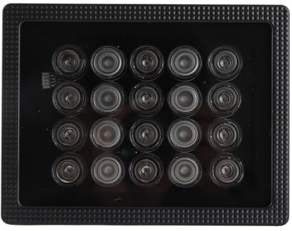 aqxreight Überwachungskamera-Licht, 20 LEDs, 850 Nm, Infrarot-Nachtsicht-Hilfslicht mit Automatischem Tag-Nacht-Sensor, für CCTV-IP-Kamera Im Freien und Innenbereich, IP66