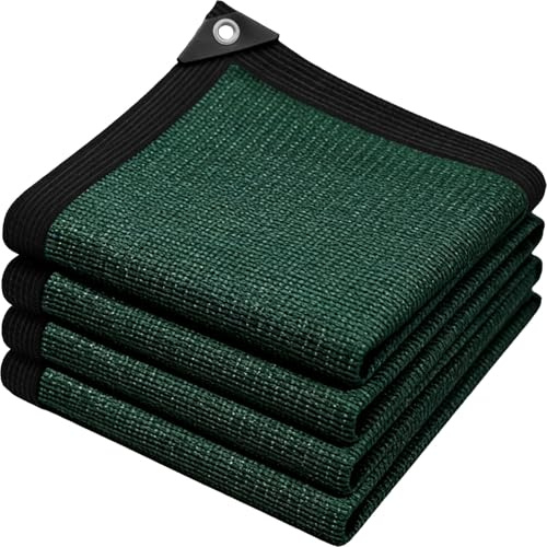 Malla Sombreo Red de Sombra,Malla Sombra Exterior con Ojales, Anti-80% UV Malla Sombreadora Jardin,Lona Sombra Exterior,Transpirable y Protector Solar,Malla Ocultacion Toldo para Invernaderos Patios