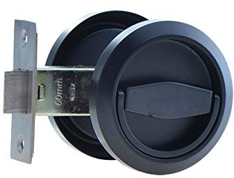 304 Stainless Steel Furniture Locks Hidden Recessed Cup Door Handles Lock Lockers Without Keys (Black)