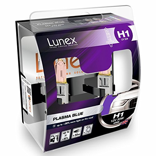 LUNEX H1 PLASMA BLUE 448 Lampadine Alogene Faro Blu 12V 55W P14,5s 4200K duobox (2 unità)