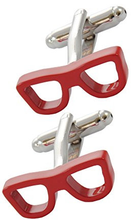 COLLAR AND CUFFS LONDON Gemelli Camicia Uomo Rosso - con Scatola - Ottone - Occhiali - Ottico Occhiali Visione Occhi - Un Paio